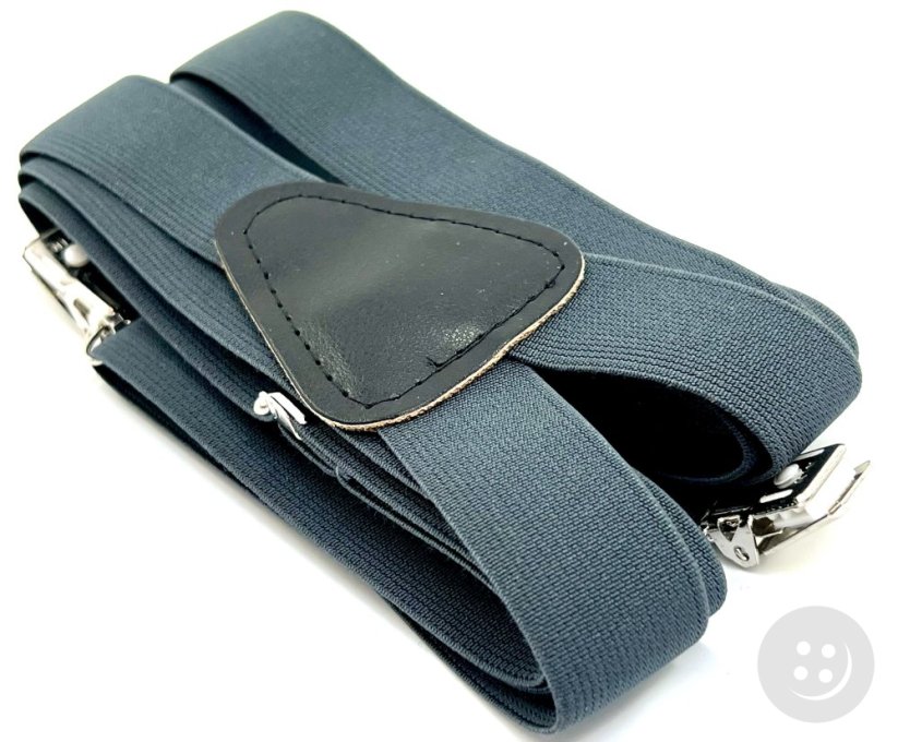 Herren Hosenträger - dunkel grau - Breite 2,5 cm