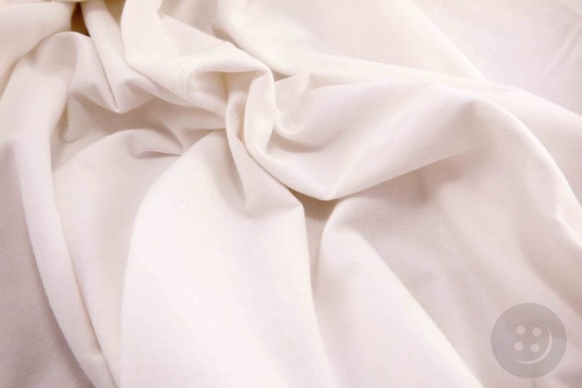 Cotton flannel - white - width 160 cm
