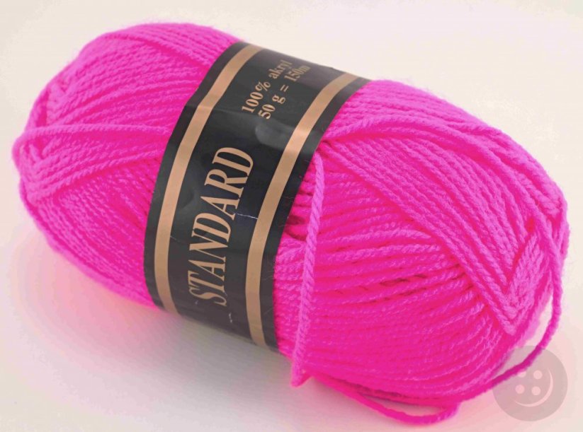 Garn Standard - neon pink 733