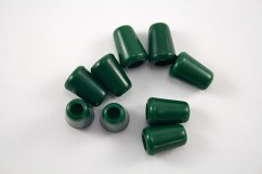 Plastová koncovka - tmavo zelená - priemer prievlaku 0,5 cm