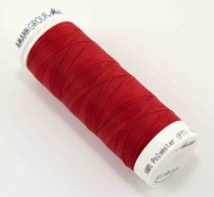 Extra elastická polyesterová nit - červená - návin 130 m