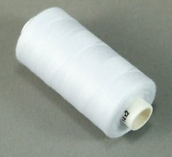 Nit Unipoly - 100% polyester - bílá - 500m
