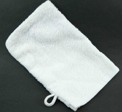 Froté žínka - bílá - rozměr 15 cm x 22 cm