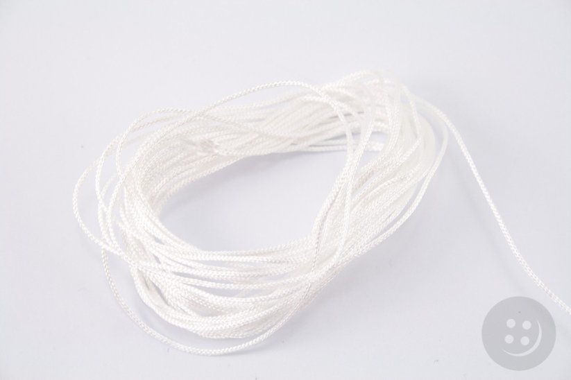 Polyesterová žalúziová šnúra - biela - priemer 0,14 cm