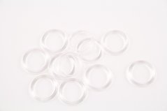 Ring - transparent - inner diameter 1,6 cm
