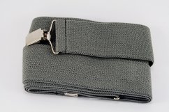 Herren Hosenträger - grau - Breite 2,5 cm