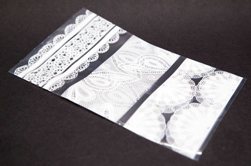 Lace thermal stickers for Easter eggs - 9 pieces