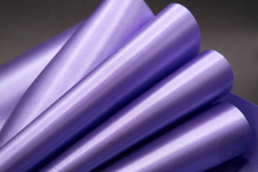 Luxusní saténová stuha - světle fialová - šíře 15 cm