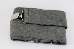 Herren Hosenträger - grau - Breite 2,5 cm