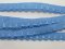 Embroidered decorative ribbon - sky blue - width 1.2 cm