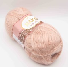 Yarn Angora luks - powder pink - 10722