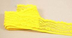 Polyester Lace -  medium yellow - width 3 cm