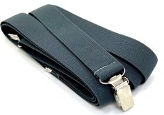 Men's suspenders - dark gray - width 2,5 cm