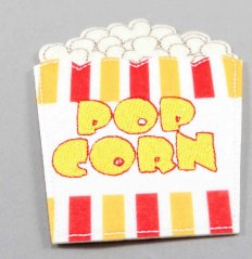 Nažehľovacia záplata - popcorn - rozmer 9,5 cm x 8 cm