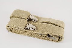 Herren Hosenträger - beige - Breite 3 cm