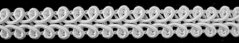 Decorative braid - white - width 1 cm