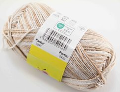 Yarn Camila natural multicolor - beige, cream - color number 9097