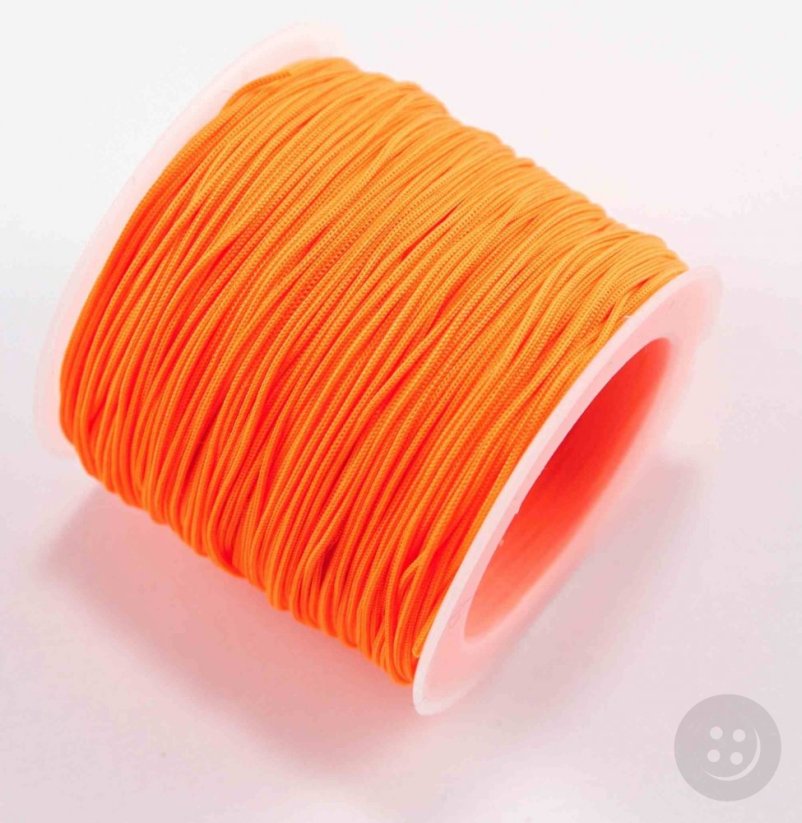 Farbiger Kordelzug - orange - Durchmesser 0,1 cm