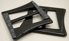 Plastic belt clip - gray - hole 5 cm