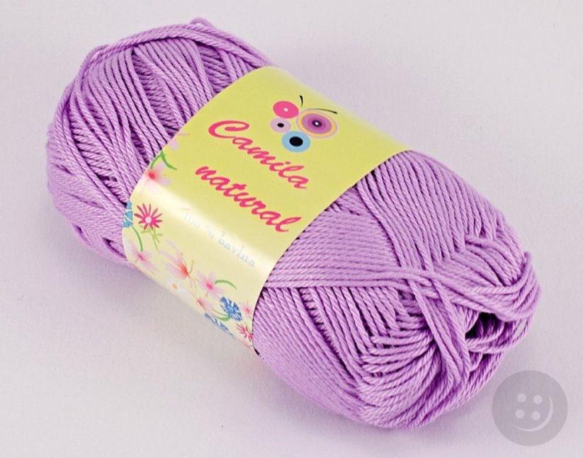 Yarn Camila natural - purple - color number 61