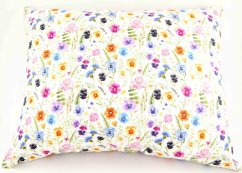 Herbal pillow for peaceful sleep - pansies - size 35 cm x 28 cm