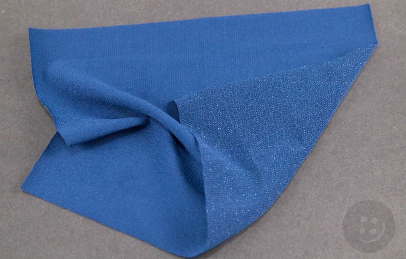 Elastic  iron-on patch - size 15 cm x 20 cm - blue