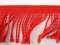 Fringes - red - width 6 cm