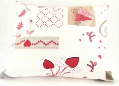 Herbal pillow for well-being - hearts - size 35 cm x 28 cm