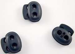 Plastová plochá brzdička - tmavě modrá - průměr průvleku 0,5 cm
