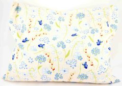 Buckwheat pillow - spring flowers - size 35 cm x 28 cm