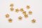 Sew-on rhinestone flowers - beige - diameter 1 cm