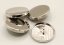 Metal button - silver - diameter 2 cm