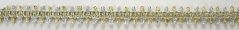 Mettalic gimp braid trim - silver, gold - width 1.2 cm
