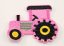 Iron-on patch - Tractor 4.5 cm x 5.5 cm - MULTIPLE COLOR VARIATIONS