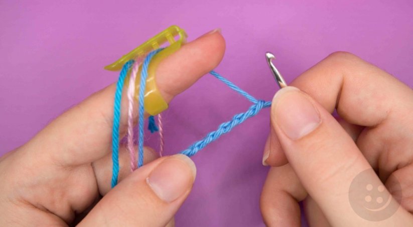 Plastic knitting thimble - various colors