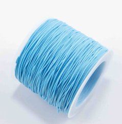 Farbiger Kordelzug - Hellblau - Durchmesser 0,1 cm