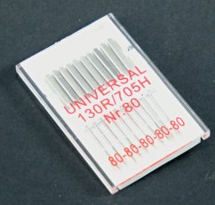 Jehly do šicích strojů Universal - 10 ks - velikost 80