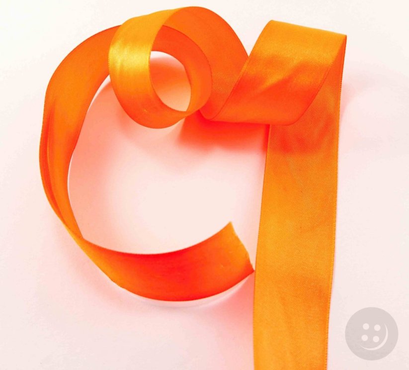 Neon orange satin ribbon No. 3075