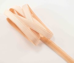 Protiskluzová pruženka - se silikonovým proužkem - meruňková - šířka 1,2 cm