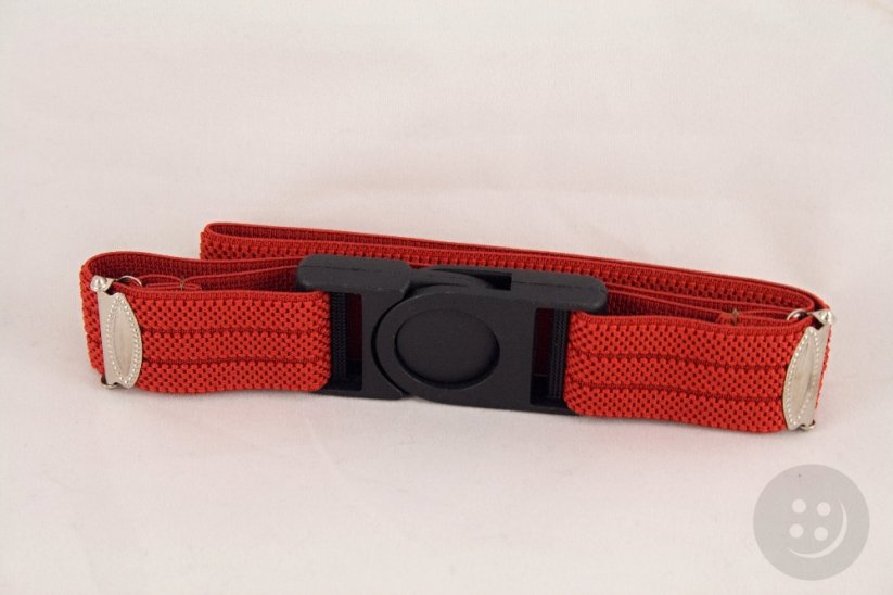 Children's belt - red - width 2 cm