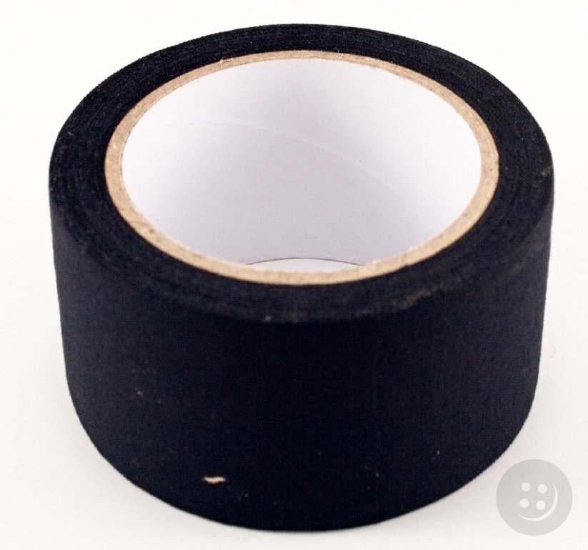 Kobercová lepící páska - černá - šíře 4,8 cm