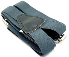 Herren Hosenträger - dunkel grau - Breite 2,5 cm