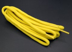 Šnúrky do topánok guľaté - neónovo žlté - dĺžka 80 cm