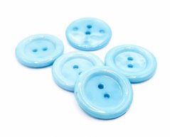Hole maxi button - light blue highlights - diameter 3.8 cm