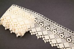 Guipure lace trim - creamy - width 8,5 cm