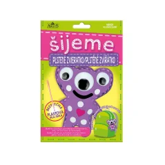 Fialový leňoch - sada pre deti na výrobu plsteného zvieratka + návod