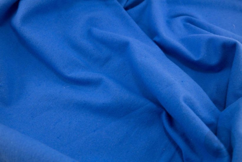 Bavlnený flanel - nebesky modrá melange - šírka 160 cm