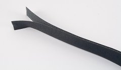 Našívací suchý zips - tmavo šedá - šírka 2 cm