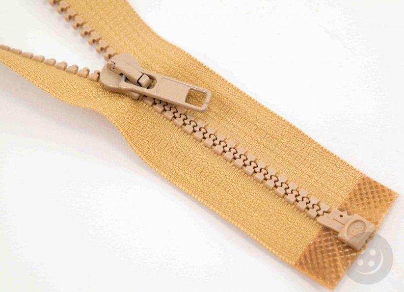 Dělitelný kostěný zip - délka (30 - 95 cm) - různé barvy