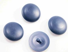 Shank button - dark blue-gray - diameter 3 cm